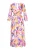 IZIA Jurk ‘Fashion Look’  beige / royal blue/koningsblauw / groen / lavendel