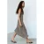 Mango geruite midi jurk – bruin