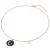 Valero Pearls Ketting  rose-goud / zwart / parelwit