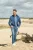 Ledȗb Overshirt donkerblauw, Effen