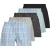 Jack & Jones Heren wijde boxershorts geweven katoen jacmilano 5-pack