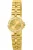 Invicta Wildflower 0134 Dames Horloge – Waterdicht – Analoog – Quartz Uurwerk – Roestvrij Staal met gouden Wijzerplaat -21mm