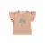 Your Wishes geruit T-shirt met textuur oranje