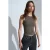 Geborduurd Mouwloos Slim-Fit Jersey Blouse