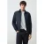 Mango Man katoenen corduroy tussenjas – donkerblauw
