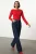 TRENDYOLMİLLA Dames Rood Effen Lang Getailleerd Blouses