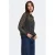 ONLY rechtvallende semi-transparante blouse met ruches en dierenprint – zwart