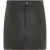 Dames zwarte leren Biker potlood korte minirok – Harper