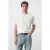 Mango Man regular fit T-shirt – naturel wit