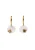 IZIA Oorbellen  goud / wit