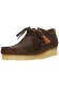 CLARKS Veterschoen ‘Wallabee Beeswax’  bruin