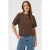 Saint Tropez gebreide top – donkerbruin