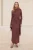 Dames platte maxi lange casual/dagelijkse bodycon hijab jurk
