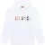 Diesel dubbel vernietigd logo witte hoodie