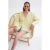 Lange Mouwen Losse Blouse met Strikhals