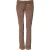 Acht Bruine Katoenen Slim Fit Denim Lage Taille Jeans
