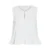 VILA katoenen rechtvallende top met borduursels en print – wit