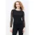 Caroll semi-transparante top met stippen – zwart