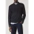 Paul Smith Mens Sweater Ls Polo Black Melange