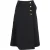 Mulberry midi-rok met knoopjes in zwart polyester
