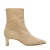 Manfield suède enkellaarzen beige
