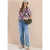 Cecil Dames Blouse shirt met V-hals en knoop in Groen