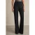 Reiss Wide Leg Button Betail Trouser Navy