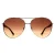 Guess Aviator Shiny Pale Gold Brown Gradient GU00158 voor dames