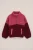 WE Fashion – Meisjes oversized teddy sweater met patch – Oversized – Donkerrood –