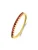 Lucardi Ring ‘Chic’  goud / wijnrood