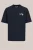 WE Fashion – Heren relaxed fit T-shirt met print en embroidery – Relaxed Fit – Donkerblauw – Katoen –
