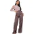 Missy Empire Dames/Dames PU Uitgesneden Hoge Taille Broek (Chocolade)