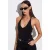 Slim Fit Cut-Out Halter Bodysuit
