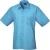 Premier Heren Korte Mouw Formele Poplin Gewoon Werk Shirt (Turquoise)
