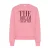 Kaffe katoenen sweater met tekst – roze