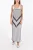 MM1 mesh maxi-jurk met onderrok aan de binnenkant in blauw