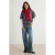 TRENDYOLMİLLA Dames Blauw Effen Wijde pijp Lage taille Jeans