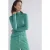 Summum Woman Turtle Neck Top Lyocell Wool Basics Peacock