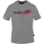 Plein Sport bekrast logo grijs T-shirt