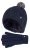 Heat Holders Meisjes Cable Bobble Muts En Handschoenen Set – Marine
