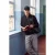 TRENDYOL MAN Heren Zwart Geborduurd Lang Oversized Sweatshirts