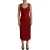 Dolce & Gabbana Rode Sweetheart Hals Bodycon Midi Damesjurk