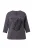 Ulla Popken Shirt  antraciet / zwart
