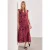 Street One Dames Maxijurk van chiffon met print in Rood