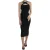 Crossneck Bodycon Midi-jurk
