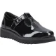Hush Puppies Florrie T-Bar Meisjes Zwart Leren Schoenen