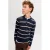 JACK & JONES JUNIOR gebreide gestreepte trui – donkerblauw