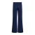 Soyaconcept wide leg high waist casual broek donkerblauw