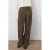 Mango wide leg high waist palazzo broek kaki