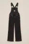 Blue Ridge – Meisjes relaxed fit tuinbroek – Relaxed Fit – Zwart – Katoen –